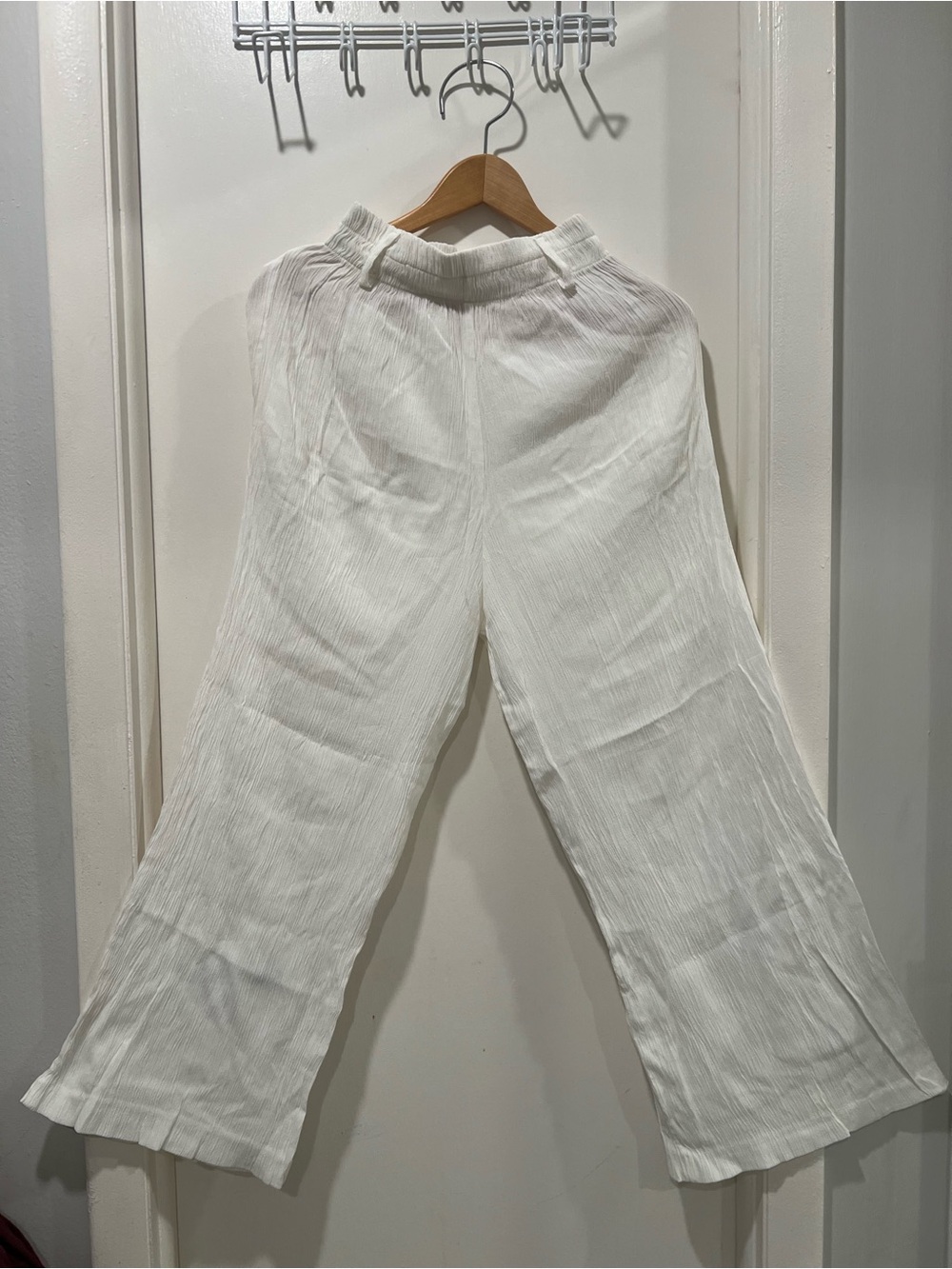 Classic Wide-Leg White Pants